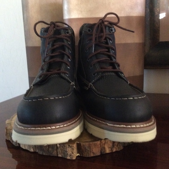 Timberland Men’s Pro Soft Toe Waterproof Leather Work Boots - Picture 3 of 11